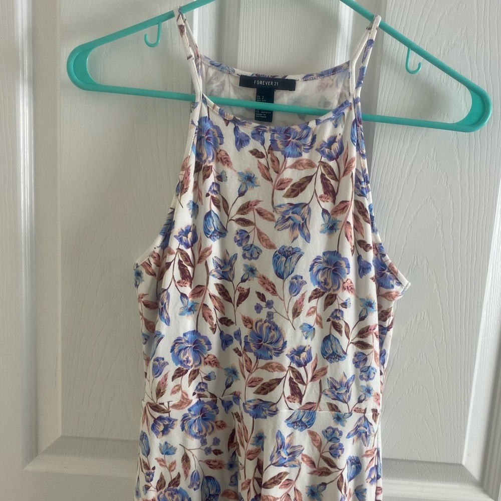 Forever 21 White based, multicolored dress